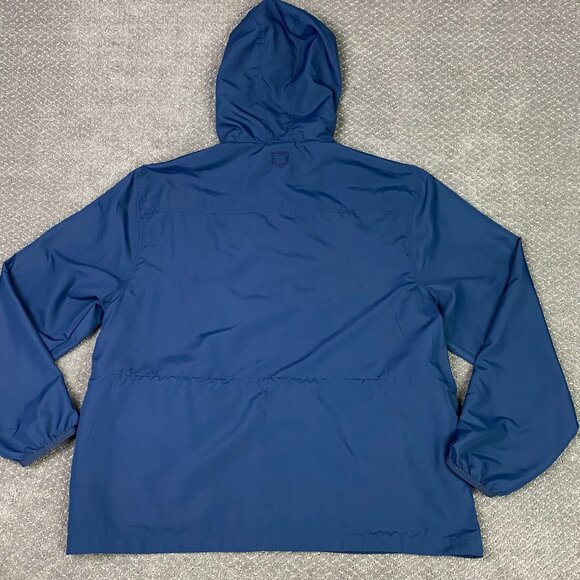 SCOTTeVEST Pack Windbreaker Jacket Men's XL Blue Travel TEC 13 Pockets Hooded - Picture 6 of 14